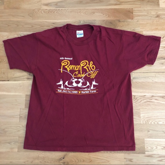 Vintage Other - Vintage 90’s 1995 Roman Ribs Cookoff Farm T-Shirt